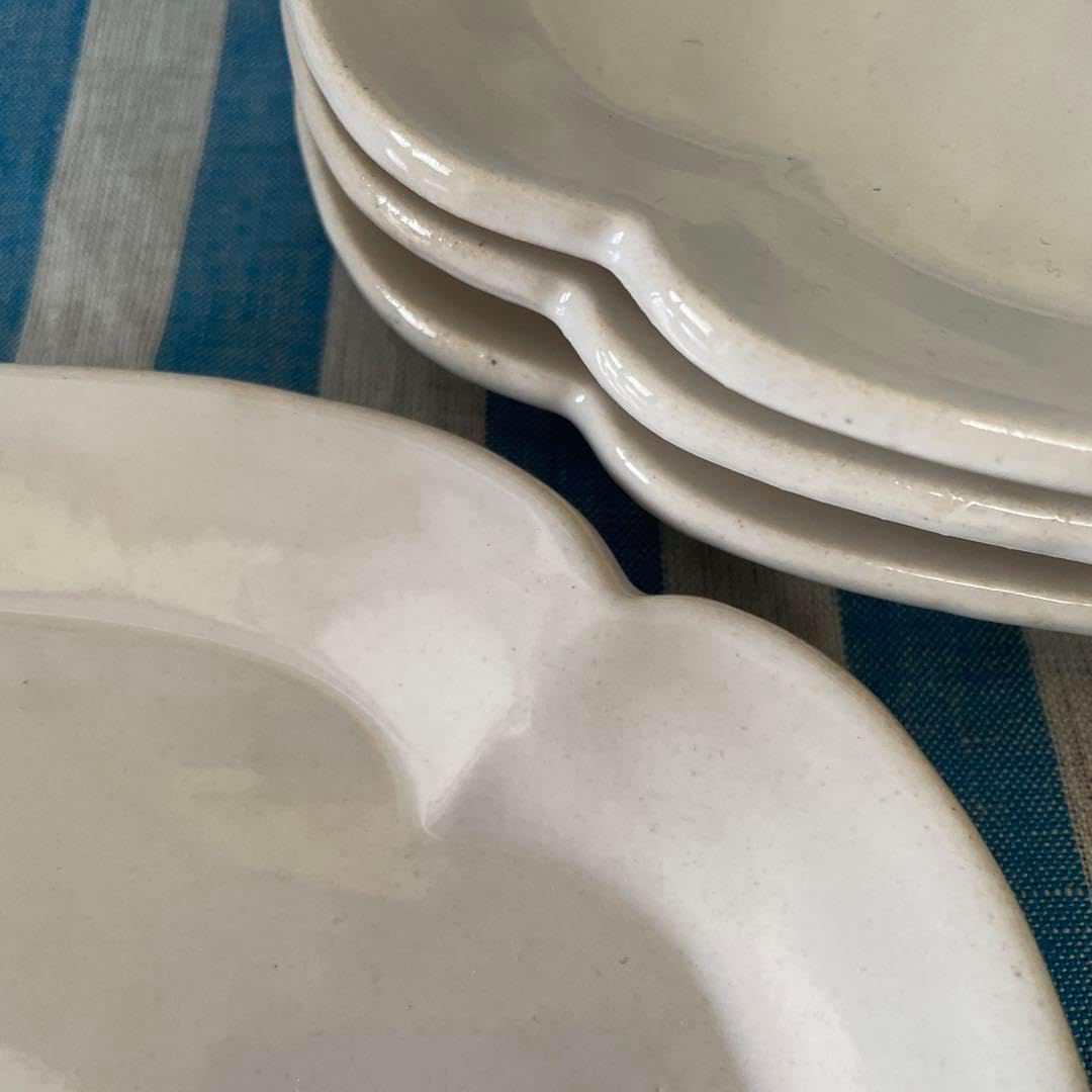 スタジオエム リアン 焼物皿 白 4点セット バラ売可 新品未使用】スタジオ